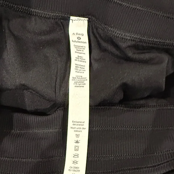 Lululemon Athletica Black Joggers Rare Find Size 4 New with Tags Amazing Deal - Picture 9 of 12